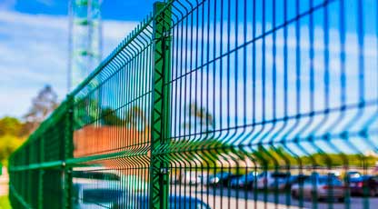  Забор из 3д сварных панелей Проект - Коттедж (3D)